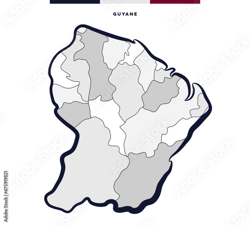 Guyane -  Communes et département