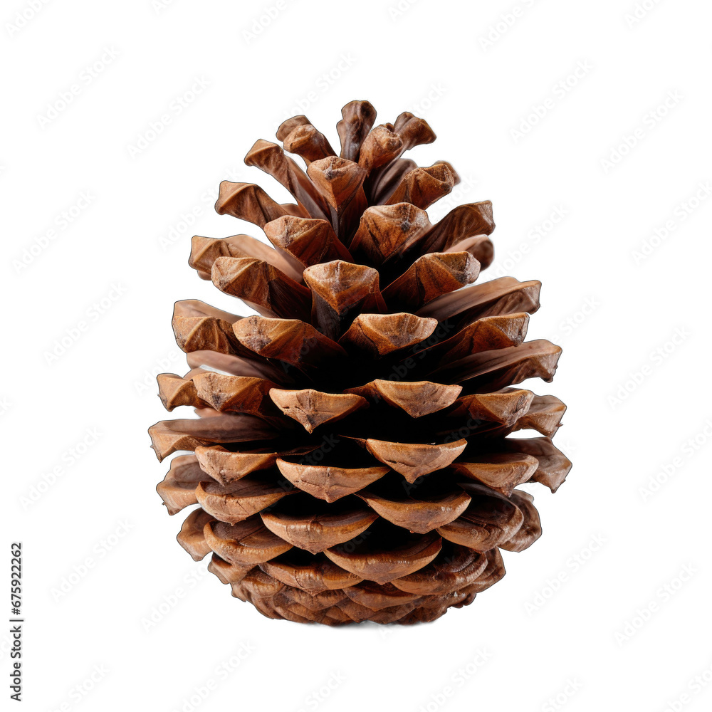 Pitch pine cone isolated on transparent background Pitch pine cone isolated on transparent background