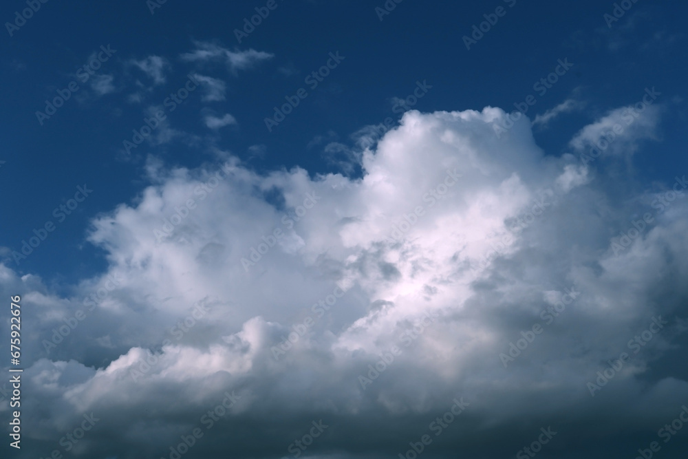 Skyscape. Cumulus clouds in close-up. Skyscape. Cumulus clouds in close-up.