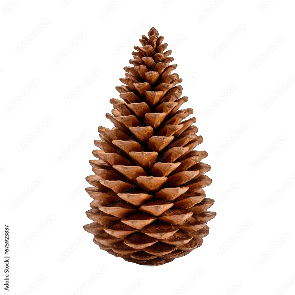 Korean fir cone isolated on transparent background Korean fir cone isolated on transparent background