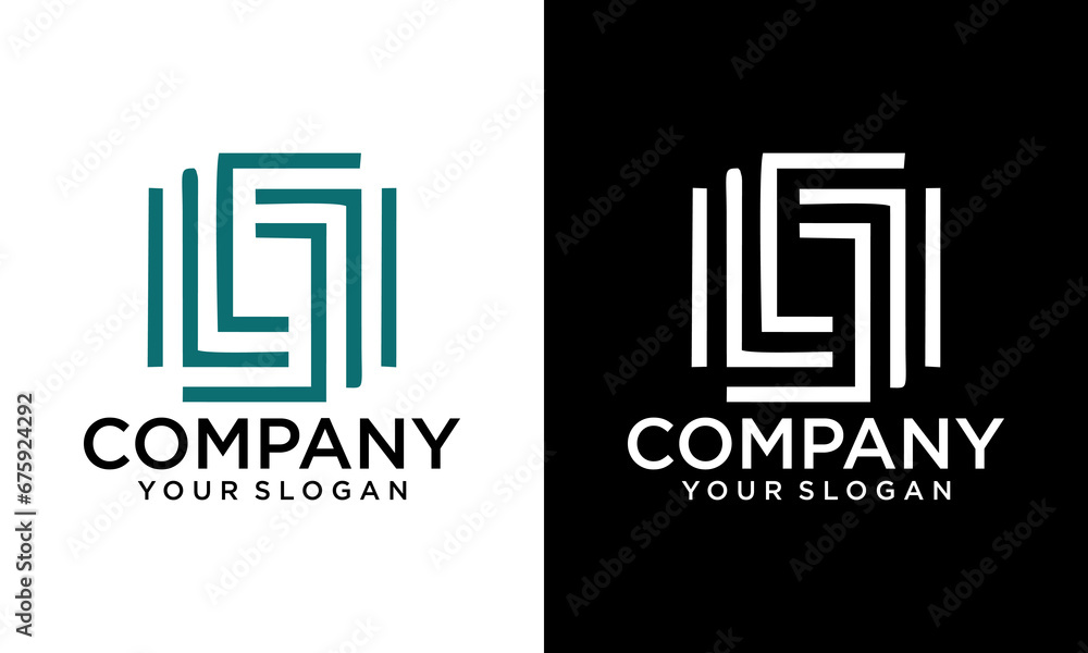 Creative letter JL Logo Design Vector Template. Initial Letter JL Logo Design