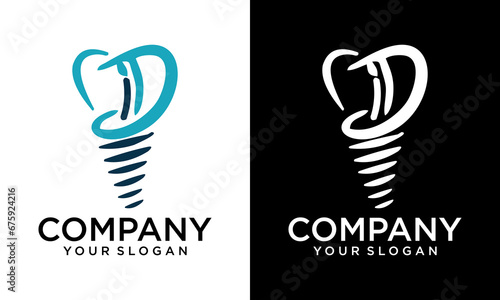 SPIRAL DENTAL LOGO ICON VECTOR SYMBOL