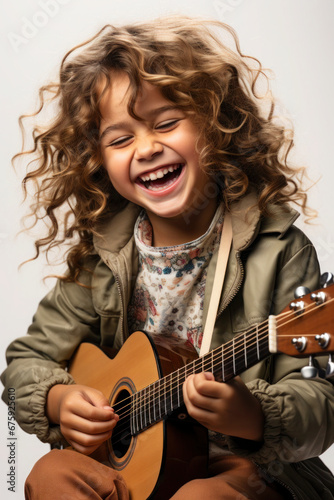 child playing guitar