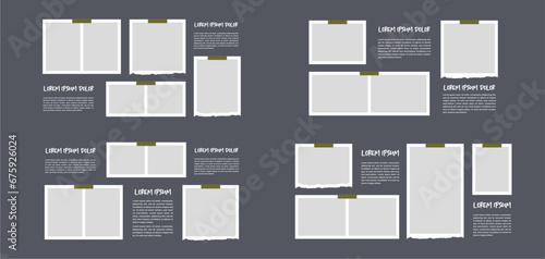 Pictures or photos frame collage photo frames and digital photo wall template