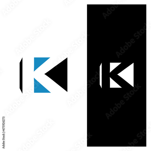 Free Download Logo Letter K with negative space icon - GFXLoad