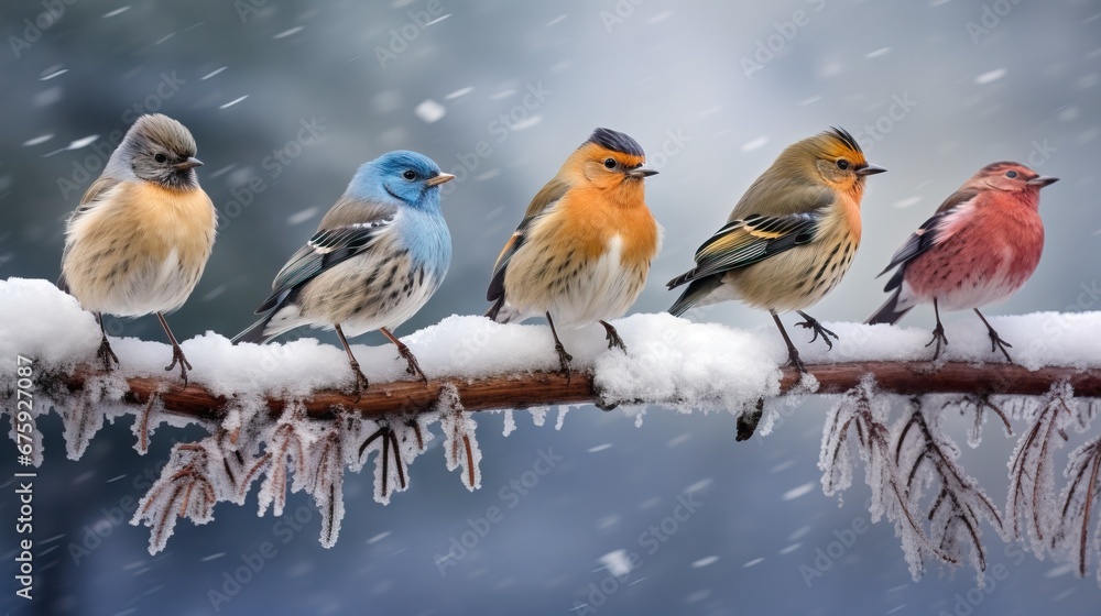 Winter Birds: Beauty in Cold Season Winter Birds: Beauty in Cold Season
