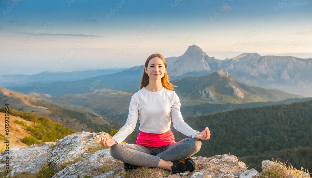 yoga in the mountains