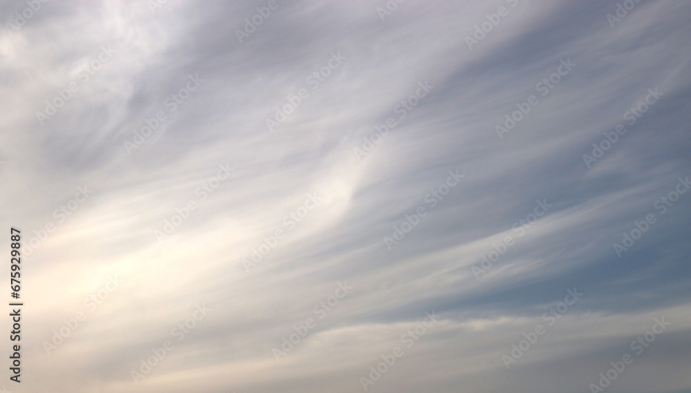 Skyscape. Cumulus clouds in close-up.