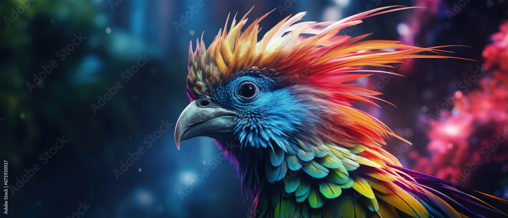 Mystical Creature: A Colorful Stunning Mythical Animal, Ideal for Screensavers and Desktop Backgrounds