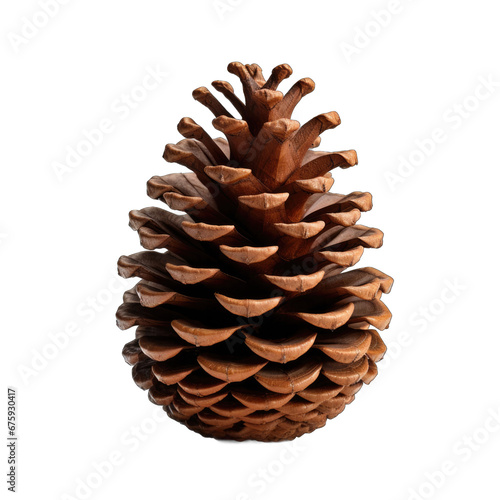 Mexican pine cone isolated on transparent background