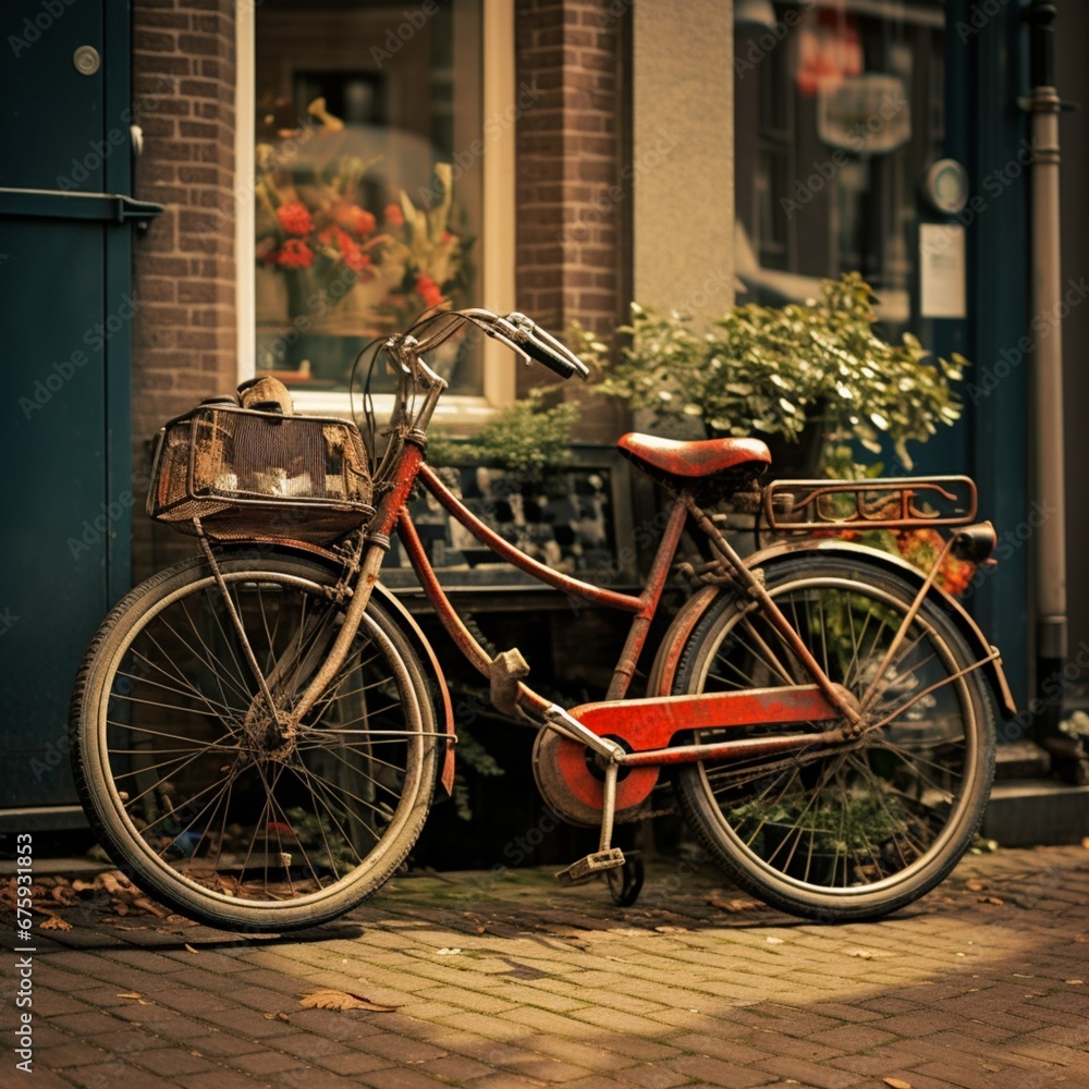Vintage bike in Amsterodam