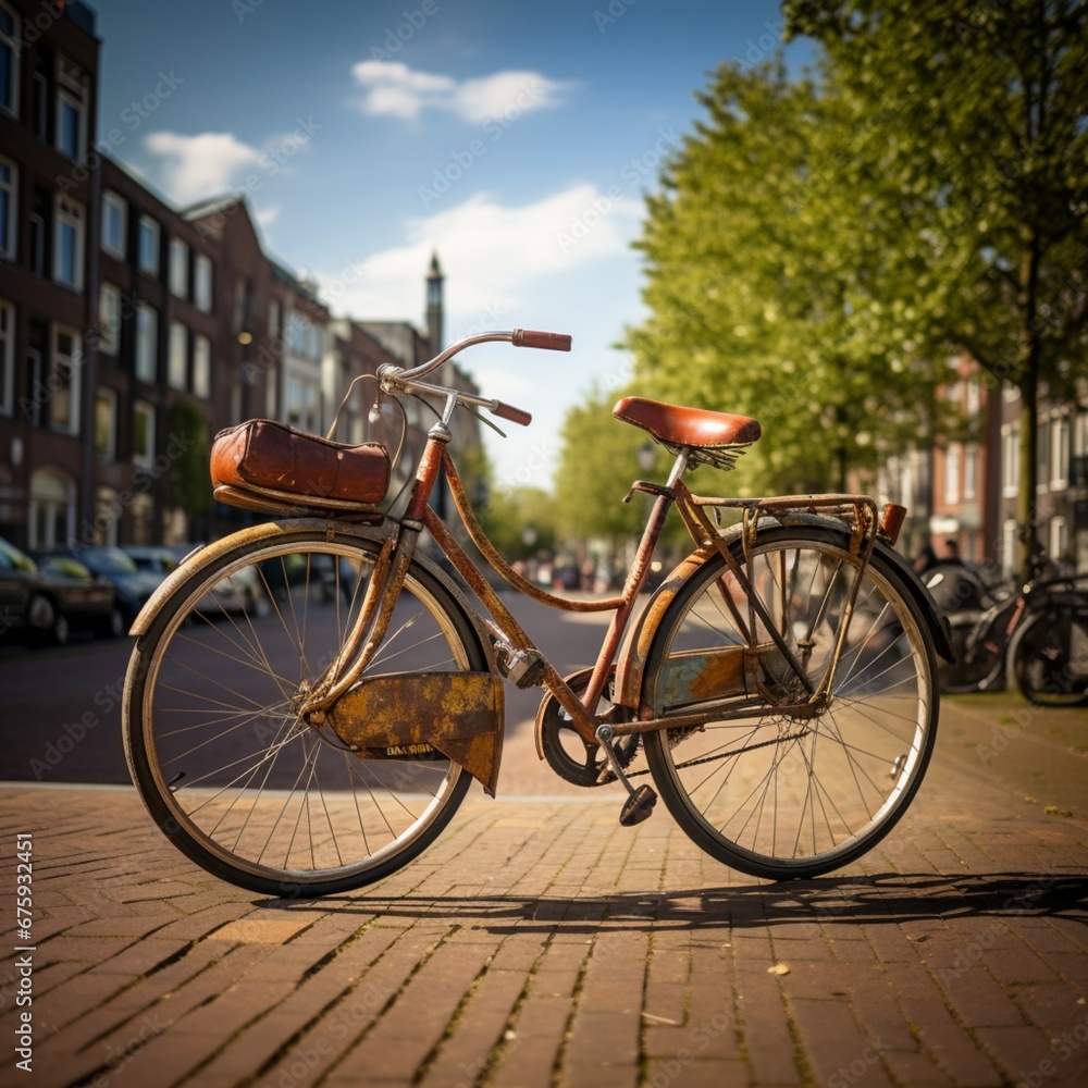 Vintage bike in Amsterodam