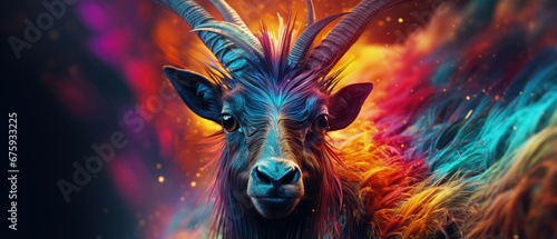 Mystical Creature: A Colorful Stunning Mythical Animal, Ideal for Screensavers and Desktop Backgrounds