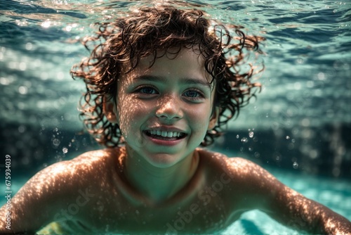 Happiness under the Wave: Little Swimmer
