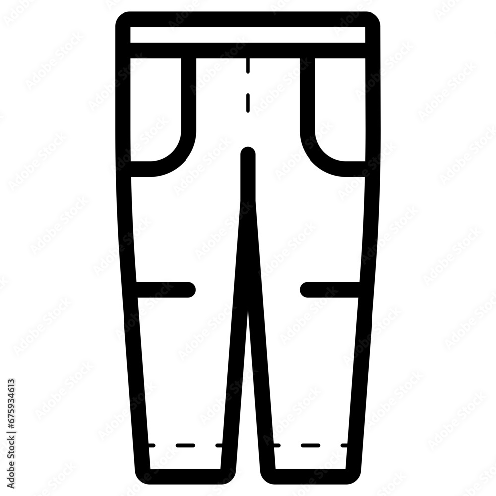 hiking pant icon hiking pant icon