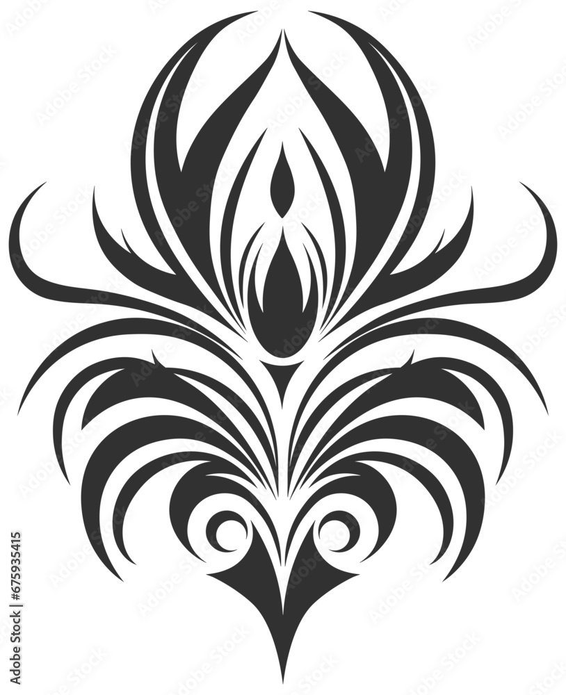 black and white abstraction without background black and white abstraction without background