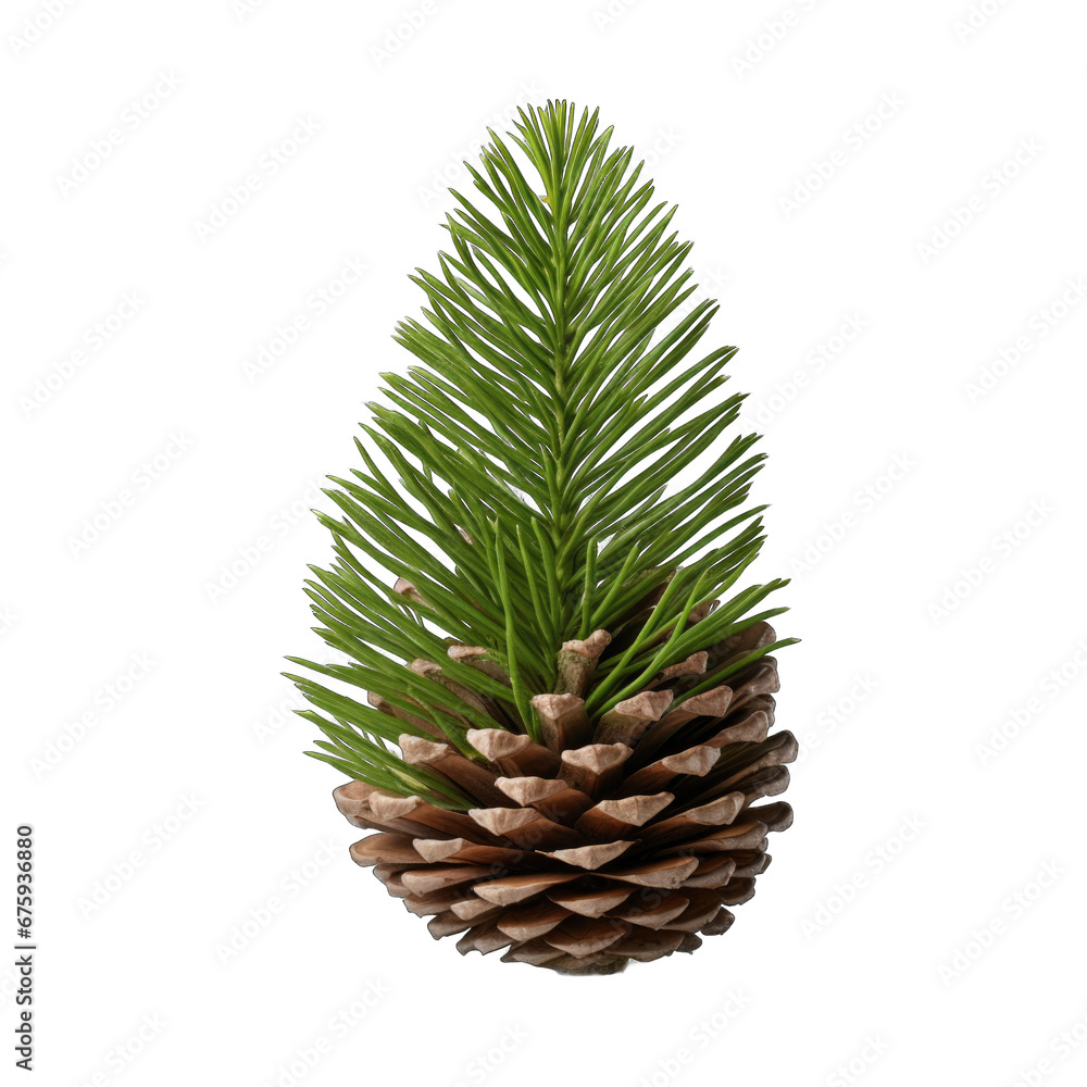 Mountain hemlock cone isolated on transparent background Mountain hemlock cone isolated on transparent background