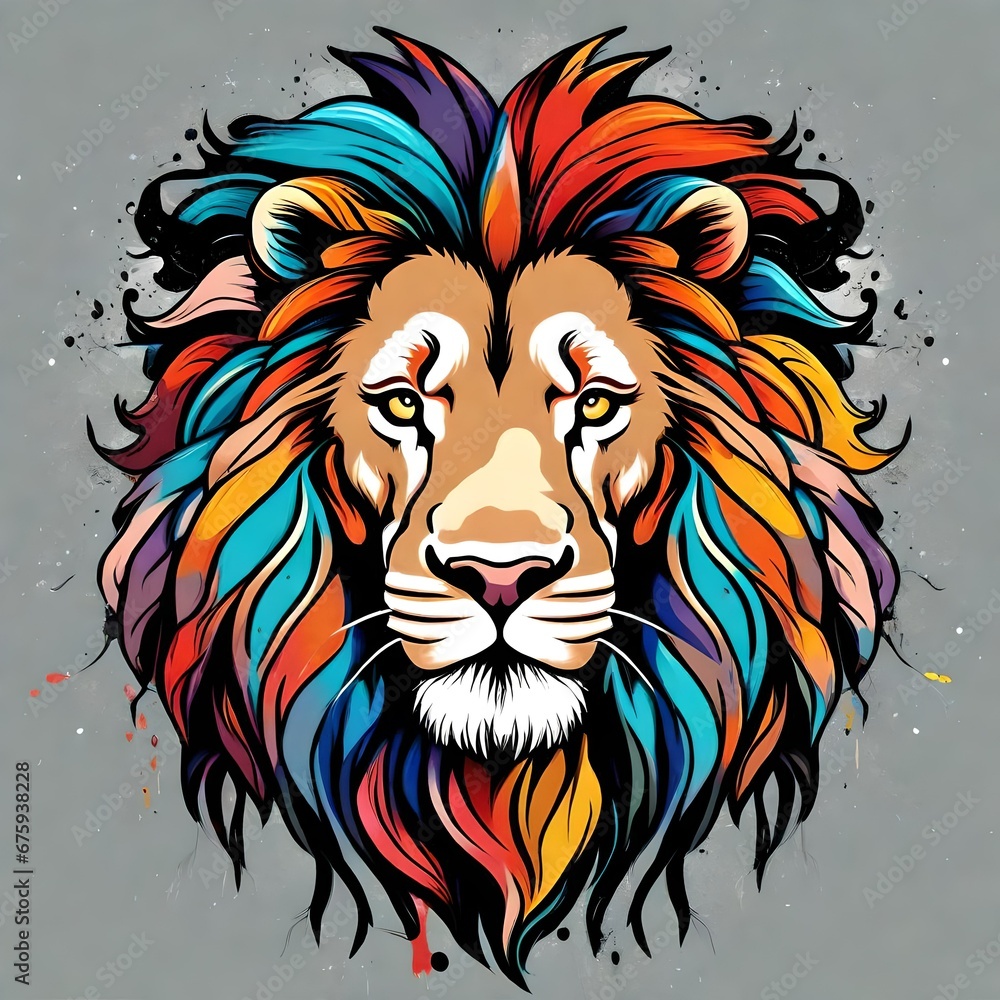 lion head vector 