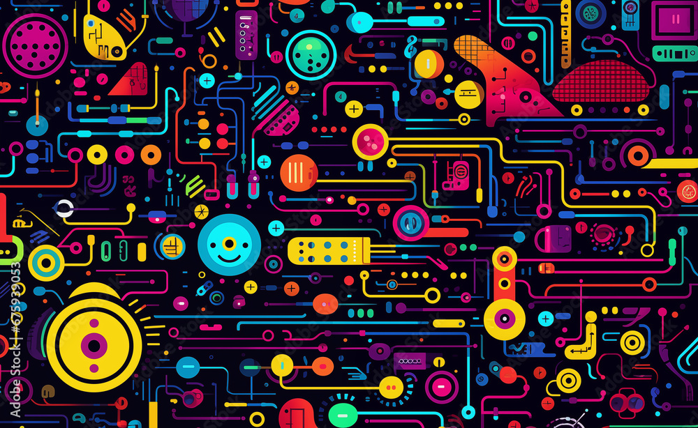 Pattern representing startup technology modern. Pattern representing startup technology modern.