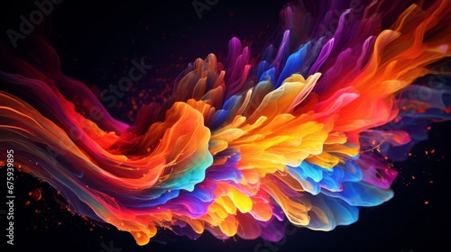 Abstract colourful motion background.