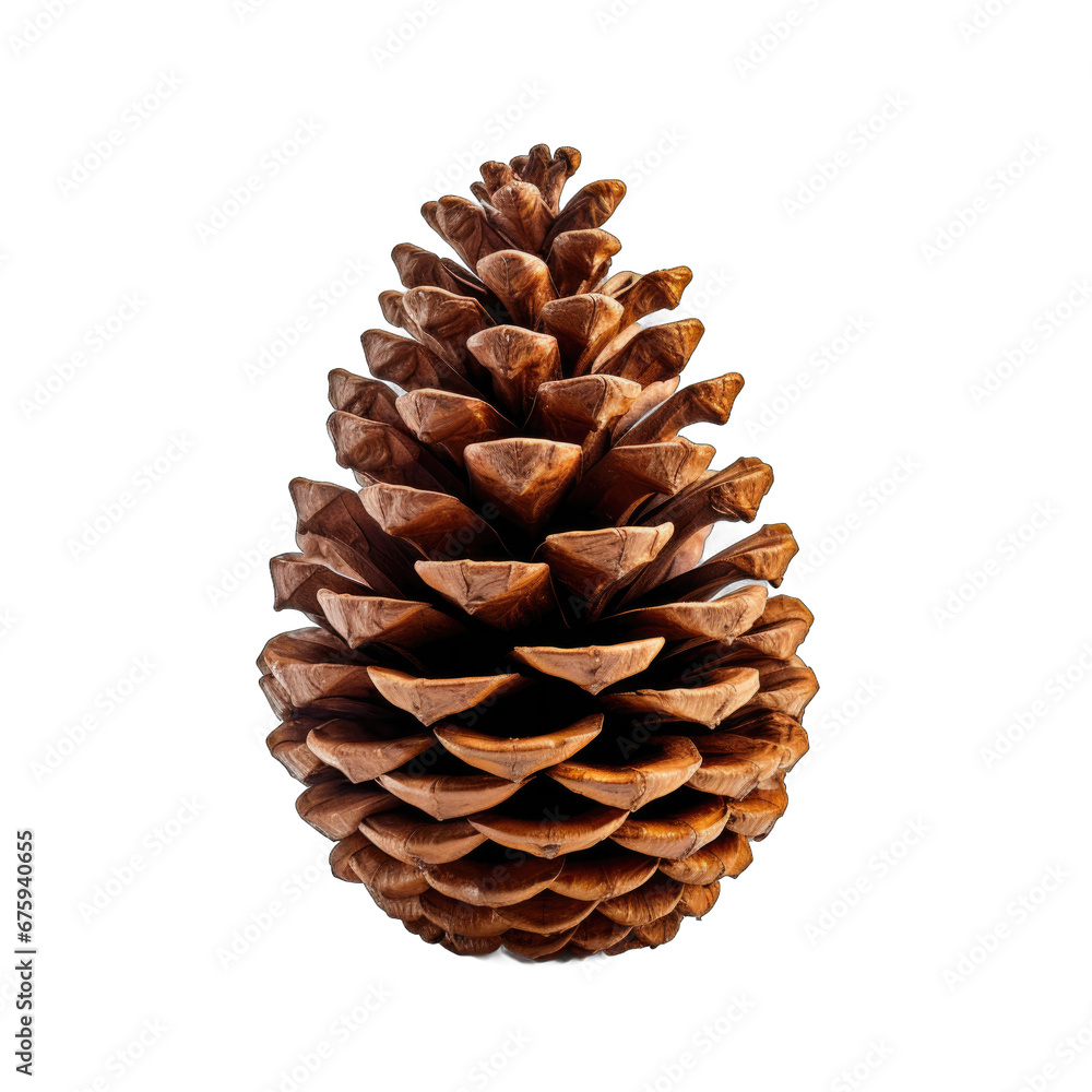Pitch pine cone isolated on transparent background Pitch pine cone isolated on transparent background