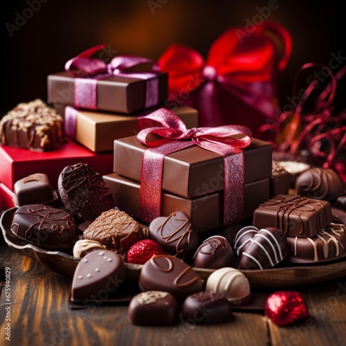 valentine's day, chocolate, couple, valentine's day couple © 광택 박