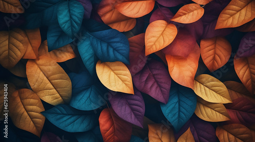 colorful leaves in autumn.