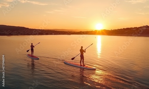 Photo of Paddle Boarding Fun on the Water