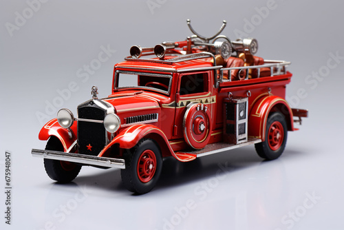 Model of vintage fire engine