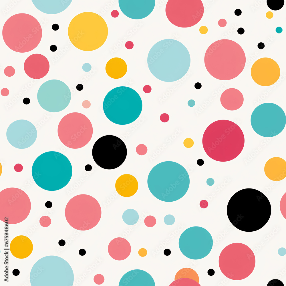 seamless polka dots pattern seamless polka dots pattern