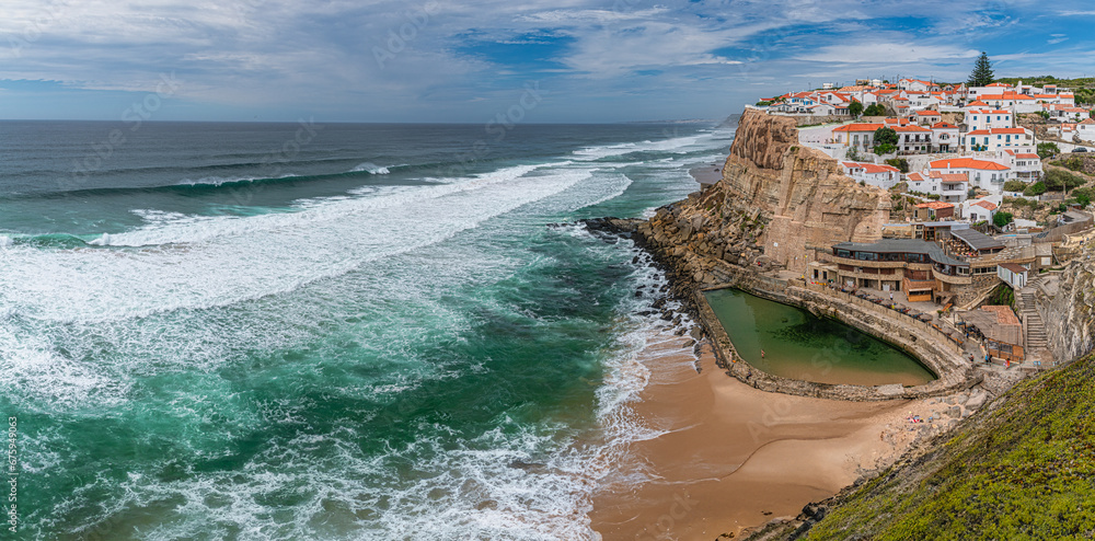 Azenhas do Mar, a beautiful coastal town in the municipality of Sintra, Portugal