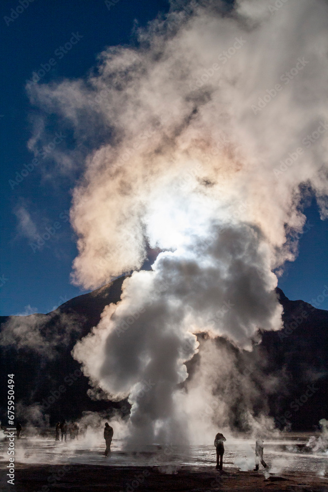 Geysierfeld von El Tatio, Altiplano, Atacama Wüste, Chile, Südamerika