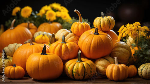 Pumpkin Natural Colors, Background Image, Background For Banner, HD