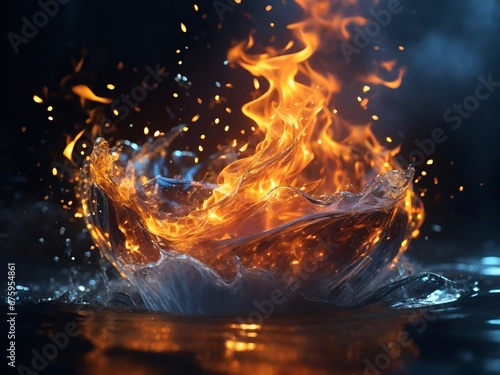 fire in water