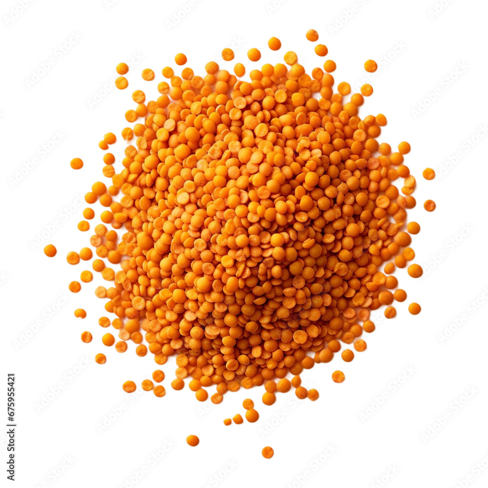 lentils isolated