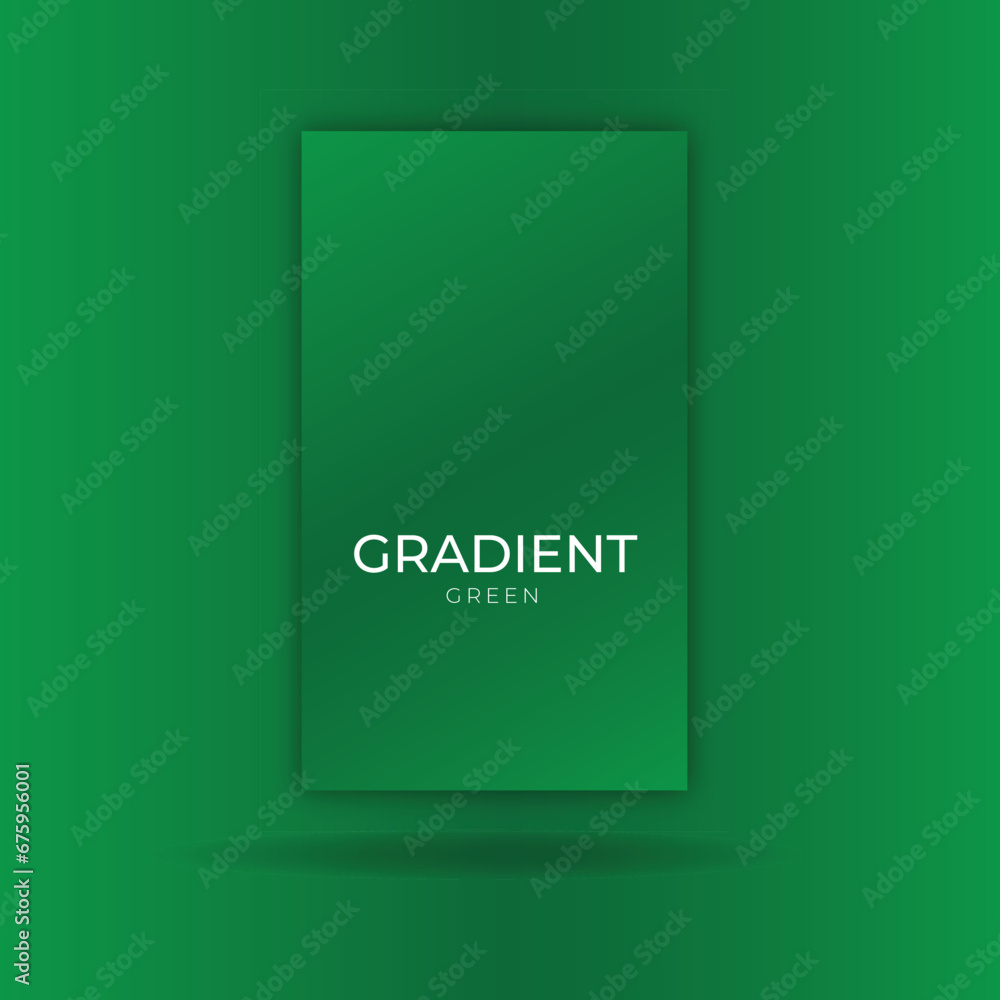 green  gradient color plates