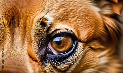close up of a dog eyes © franck
