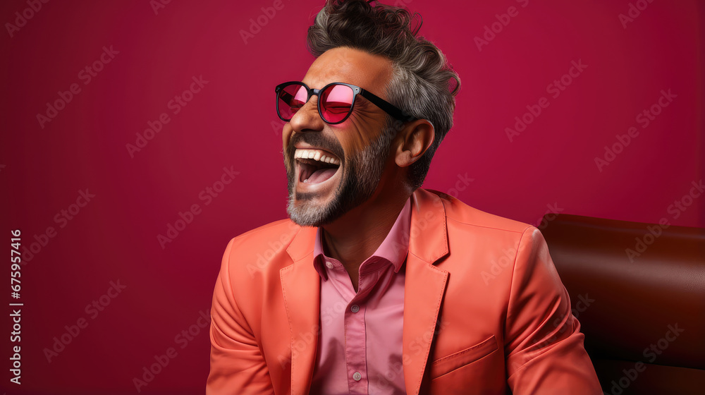 Obraz premium Sinister Laughter Natural Colors, Background Image, Background For Banner, HD