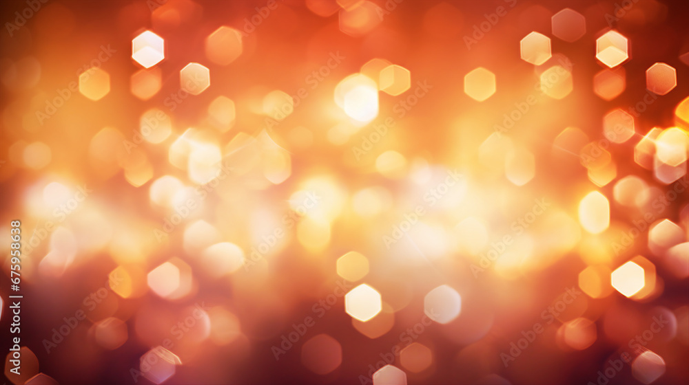 Abstract Shiny Silver Sparkle Background with Bokeh Lights for Festive Holidays