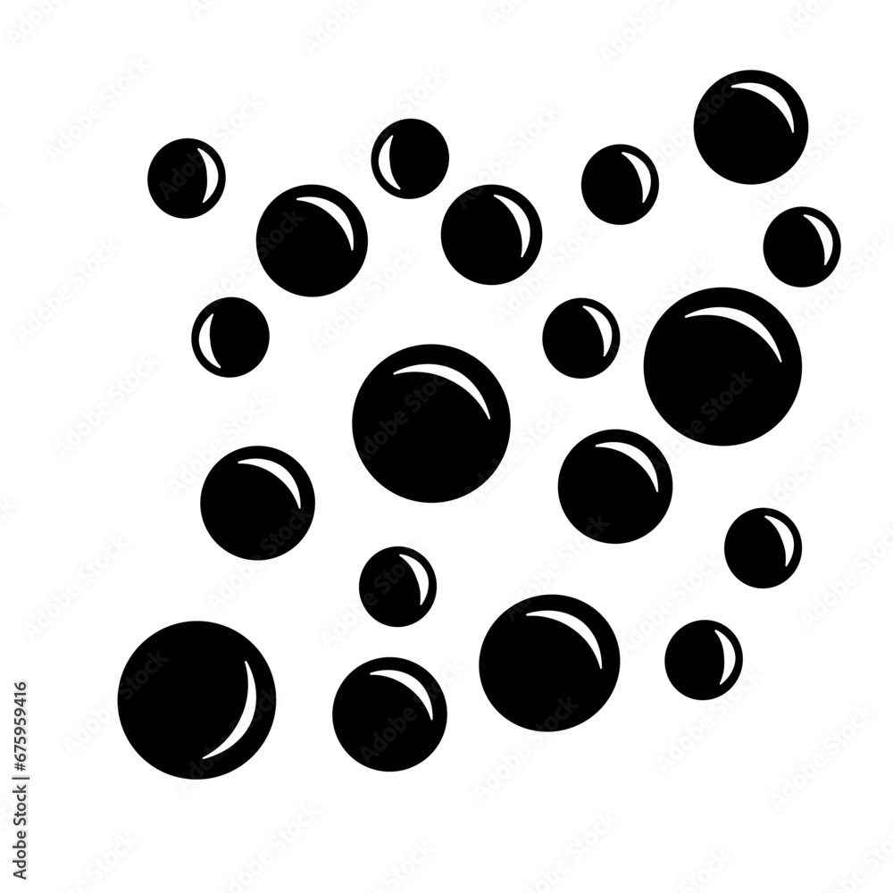 Bubble Silhouette icon Bubble Silhouette icon