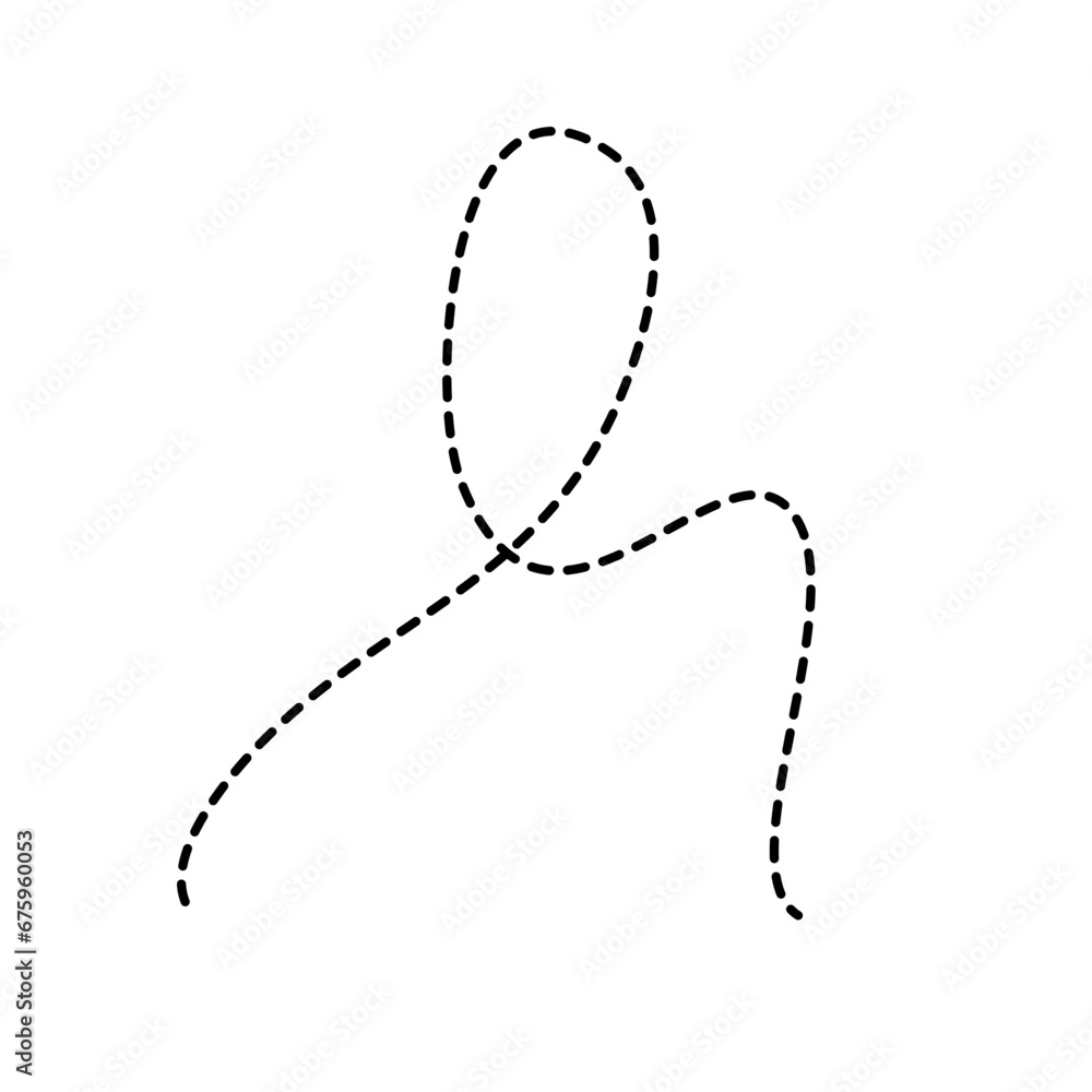 Fototapeta premium Dotted Arrow line 