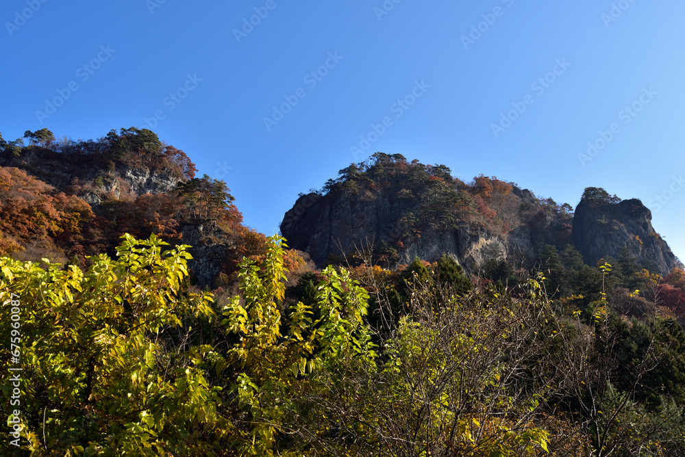 Climbing  Mount Iwabitsu, Gunma, Japan