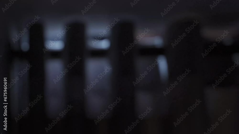 Defocusing light of neon disco lights. Background video. Defocusing light of neon disco lights. Background video.