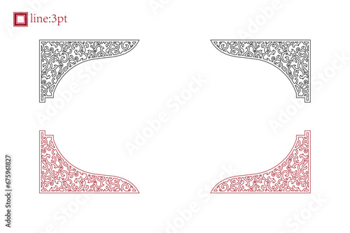 The design of the frames is intricate and symmetrical, with a mix of baroque, rococo, victorian, gothic, medieval, and renaissance styles.