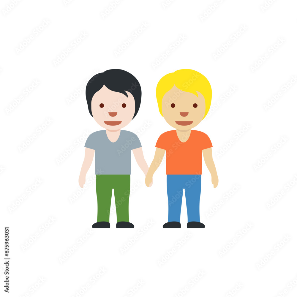 People Holding Hands: Light Skin Tone, Medium-Light Skin Tone People Holding Hands: Light Skin Tone, Medium-Light Skin Tone