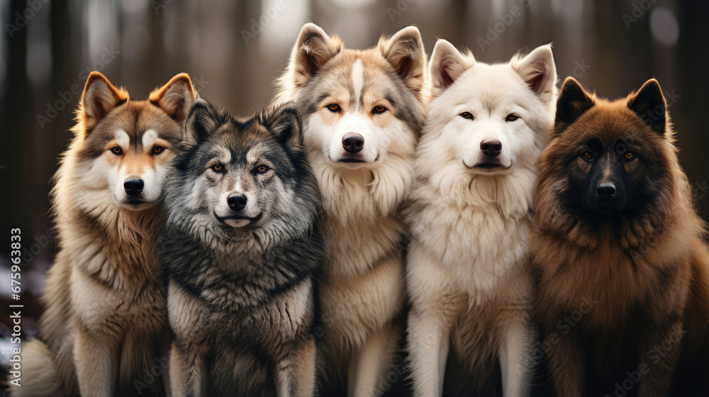 Wolf Pack Natural Colors, Background Image, Background For Banner, HD
