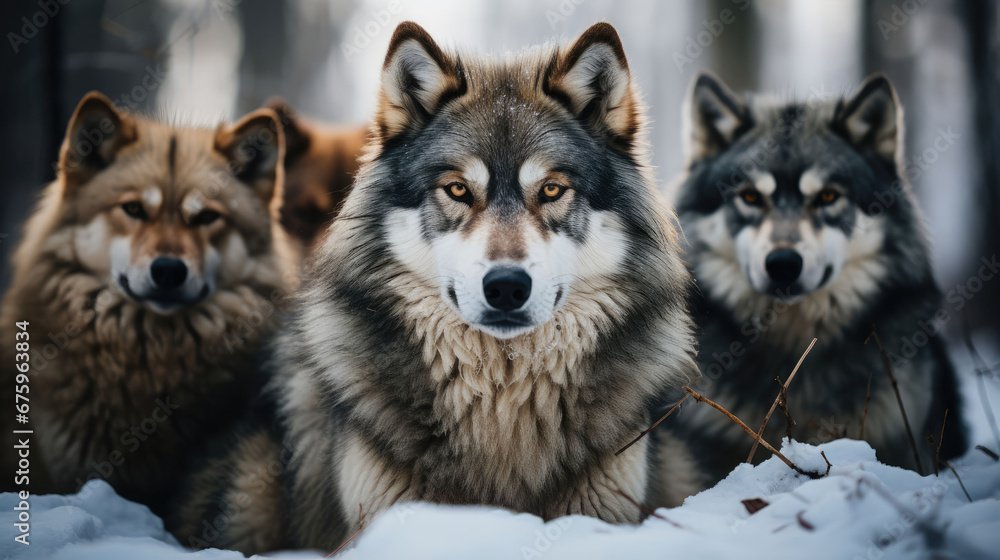 Wolf Pack Natural Colors, Background Image, Background For Banner, HD