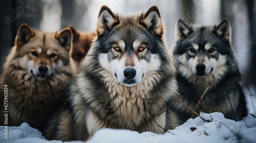 Wolf Pack Natural Colors, Background Image, Background For Banner, HD