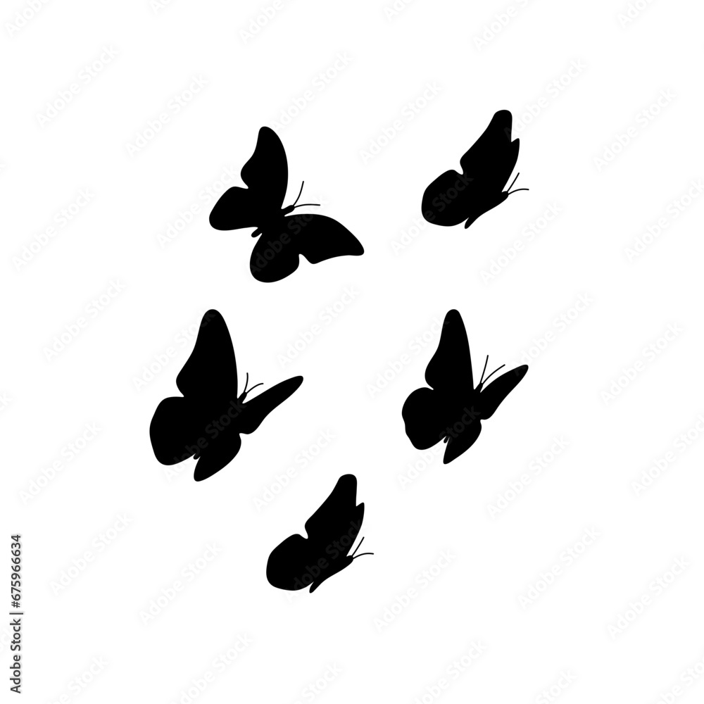 Butterfly Silhouette vektor Butterfly Silhouette vektor