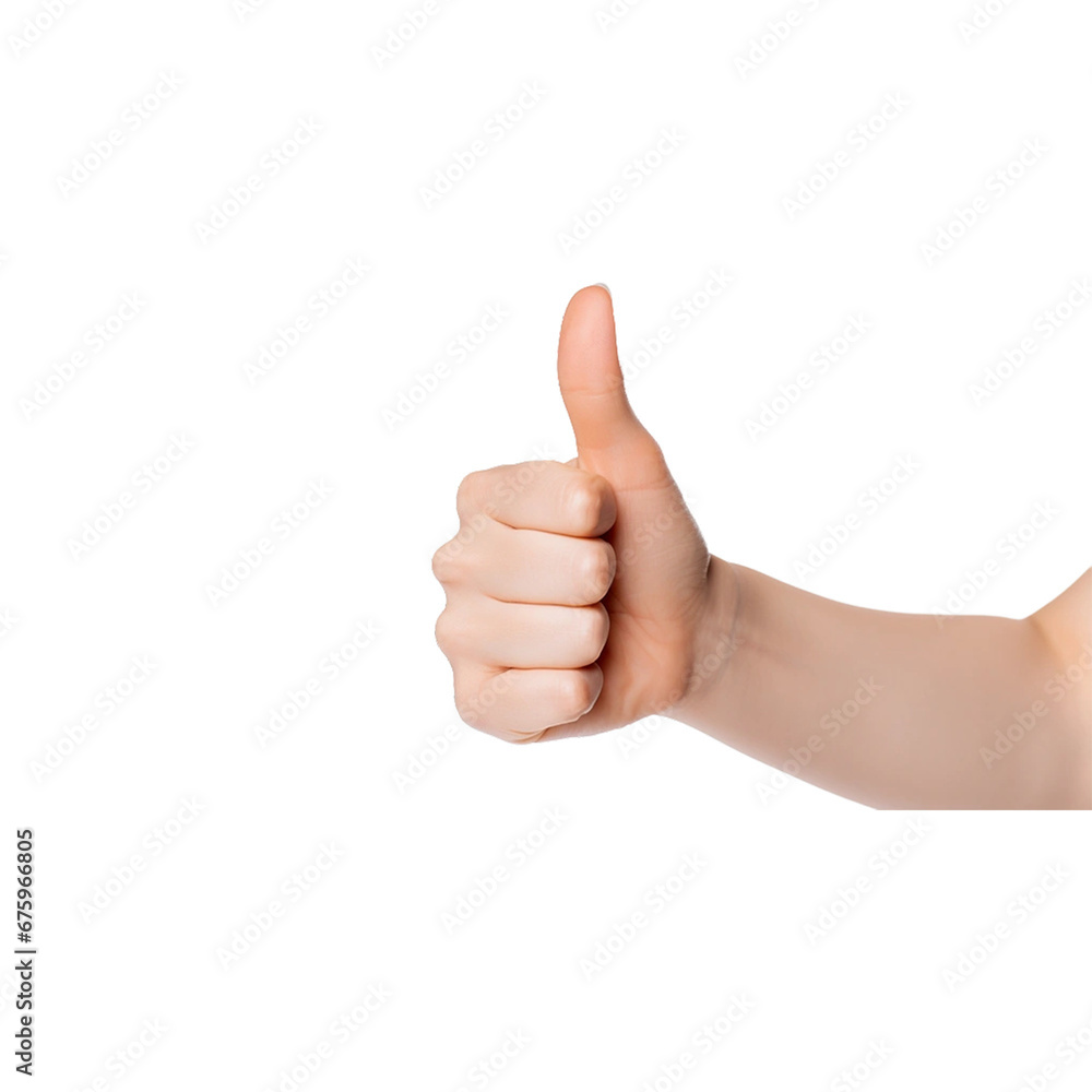 thumb up isolated on white background thumb up isolated on white background